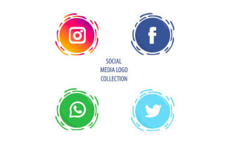 Creative Social Media Logo Illustration