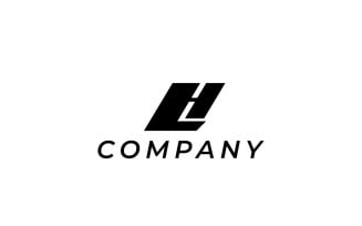 Dynamic Monogram Letter LH Logo