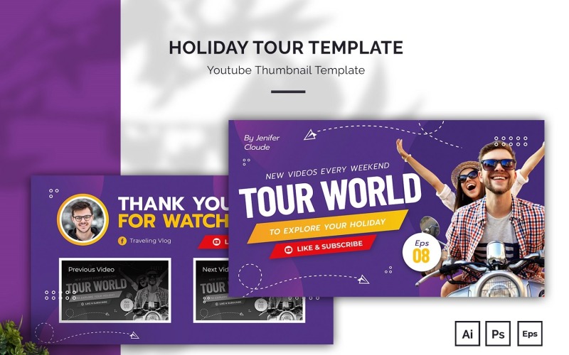 Holiday Tour Youtube Thumbnail Social Media