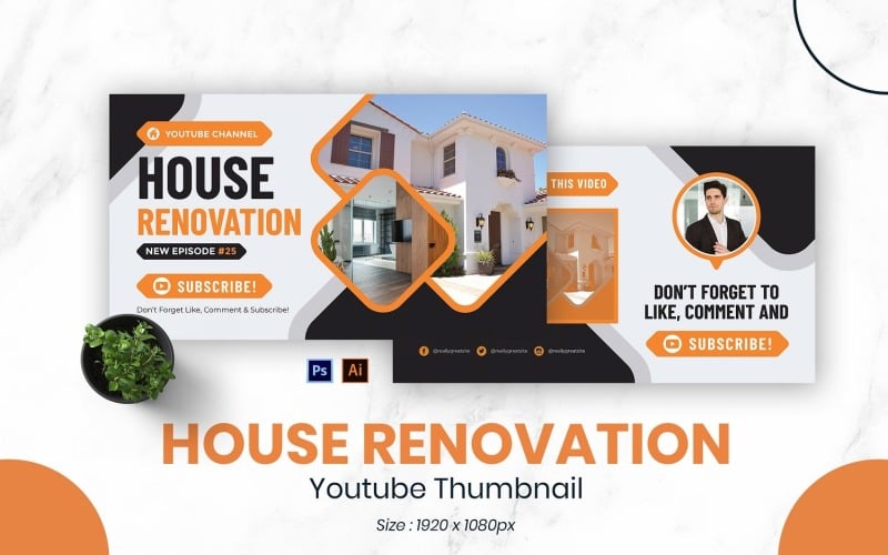 House Renovation Youtube Thumbnail Social Media