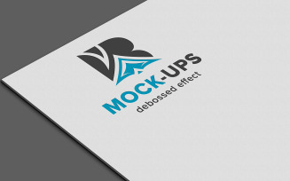 Luxury Letterpress Logo Mockup