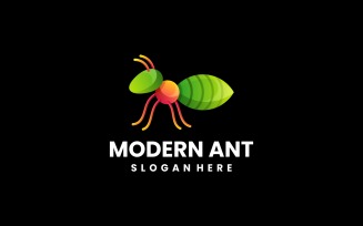Modern Ant Gradient Logo Style