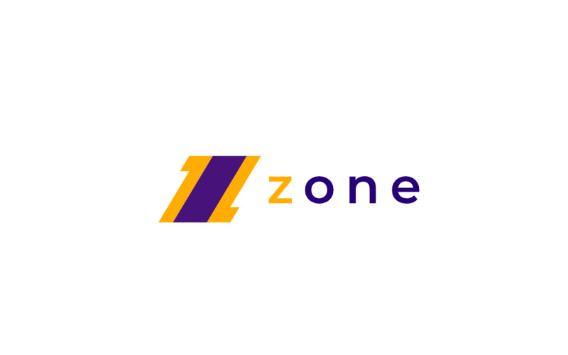 Monogram Letter Z One Logo Logo Template