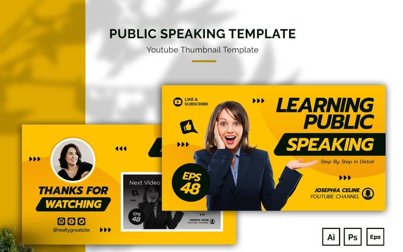 Public Speaking Youtube Thumbnail Social Media