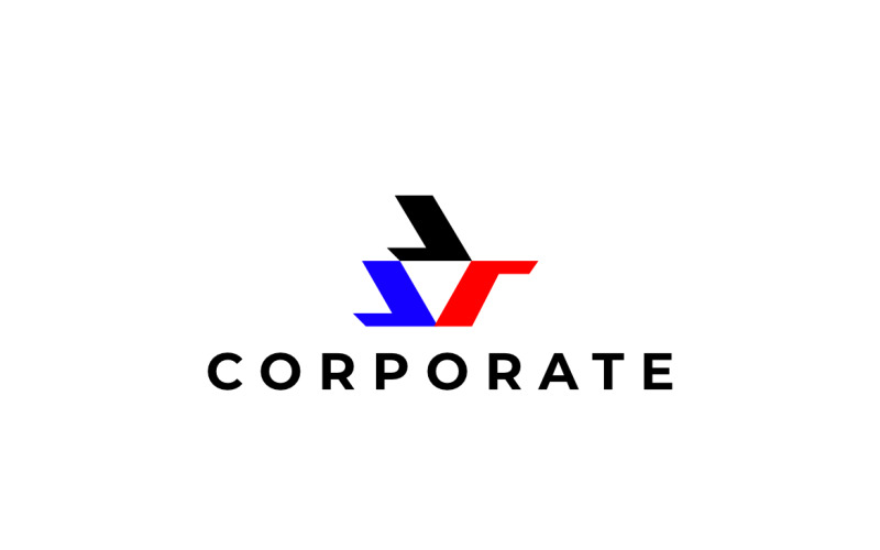Triangle L Letter Flat Logo Logo Template