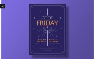 Whimsical Good Friday Flyer Template
