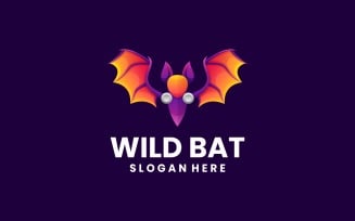 Wild Bat Gradient Colorful Logo