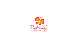 Butterfly product Logo Design Template