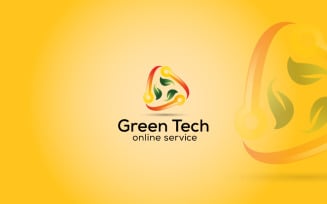 Green Sync Logo Design Template