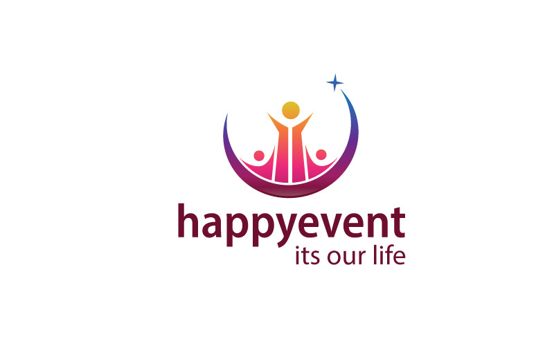 Happy Event Logo Design Template Logo Template