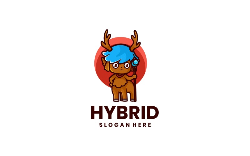Hybrid Mascot Cartoon Logo Logo Template