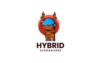 Hybrid Mascot Cartoon Logo