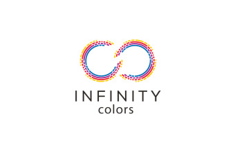 Infinity Color Logo Design Template