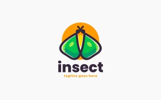 Insect Simple Mascot Logo