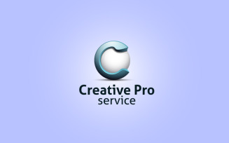 Letter C 3D Logo Design Template