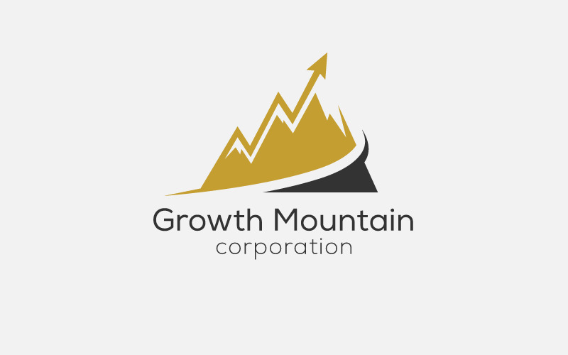 Mountain Graph logo Design Template Logo Template