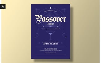 Passover Dinner Flyer Template