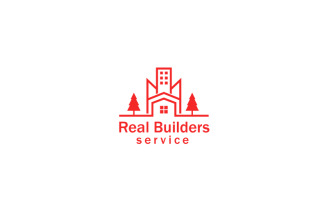 Real Builders Logo Design Template