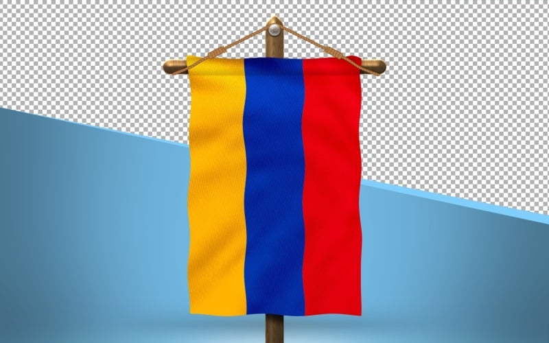 Armenia Hang Flag Design Background Illustration