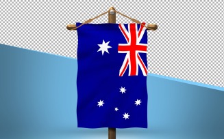 Australia Hang Flag Design Background