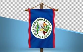 Belize Hang Flag Design Background
