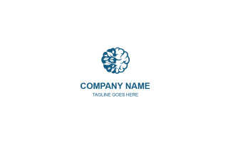 Brain Nature Logo Template