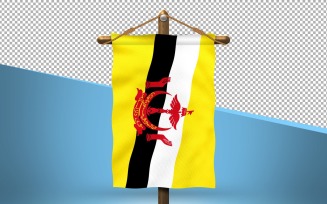 Brunei Hang Flag Design Background