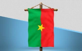 Burkina Faso Hang Flag Design Background