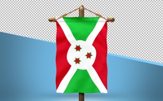 Burundi Hang Flag Design Background