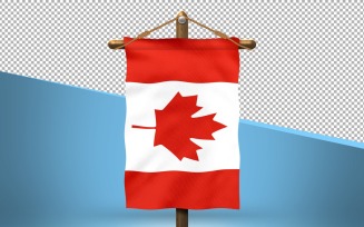Canada Hang Flag Design Background