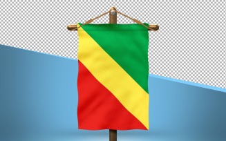 Congo, Republic of the Hang Flag Design Background