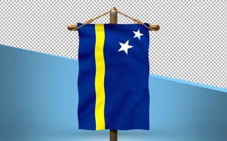 Curacao Hang Flag Design Background