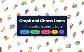 Isometric Icons of Graphs and Charts