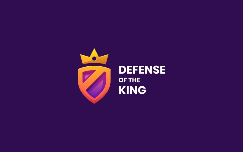 King's Defense Gradient Logo Logo Template