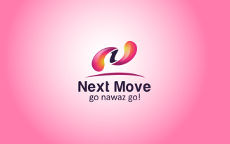 Next Move - Letter N 3D Logo Design