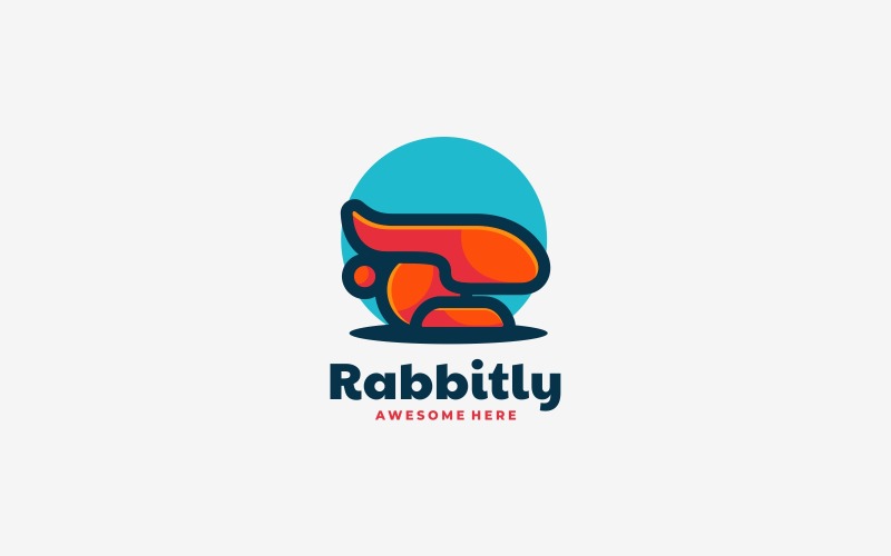 Rabbit Mascot Logo Design Logo Template