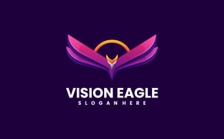 Vision Eagle Gradient Logo Style
