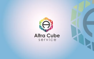 Altra Pixel Logo Design Template