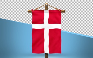 Denmark Hang Flag Design Background