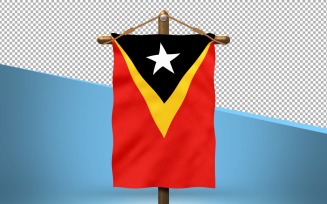 East Timor (see Timor-Leste) Hang Flag Design Background