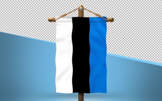 Estonia Hang Flag Design Background