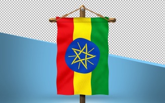 Ethiopia Hang Flag Design Background