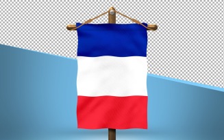 France Hang Flag Design Background