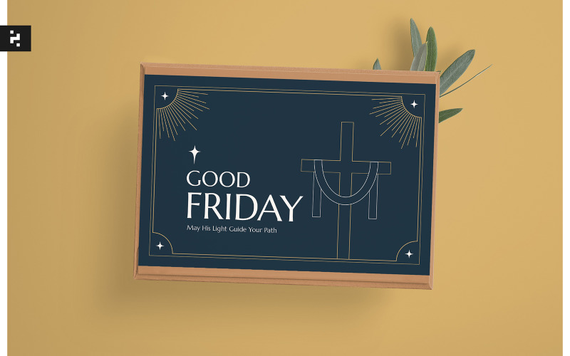 Good Friday Greeting Card Template Corporate Identity