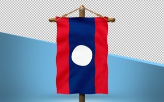 Laos Hang Flag Design Background