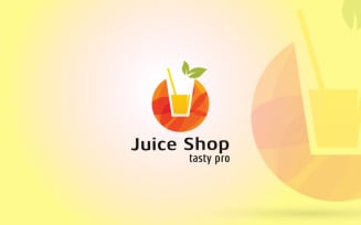 Orange Juice Logo Design Template