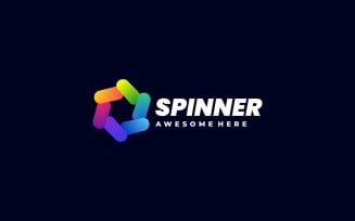 Spinner Hexagon Colorful Logo