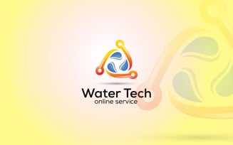 Water Technology Logo Design Template