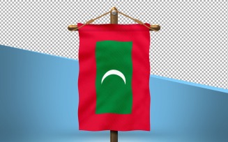Maldives Hang Flag Design Background