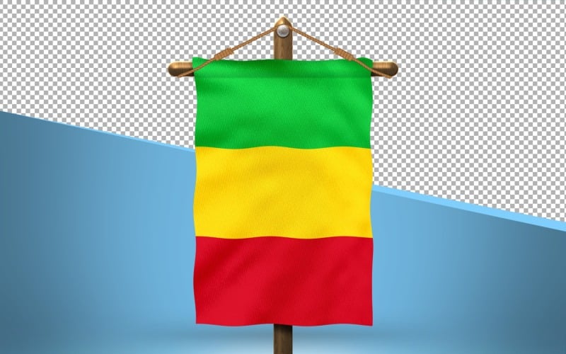 Mali Hang Flag Design Background Illustration